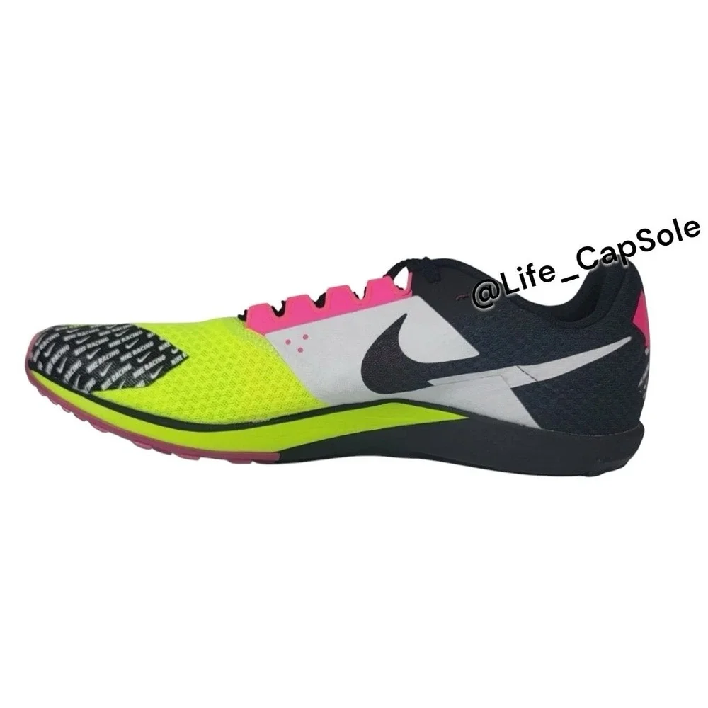 Men's 10 Nike‎ Rival XC 6 Cross-Country Spikes Volt/Black/Hyper Pink DX7999-700